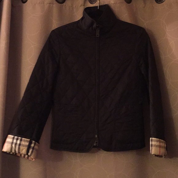 Burberry Jackets & Blazers - Burberry Black Quilted Zippered Jacket XS
